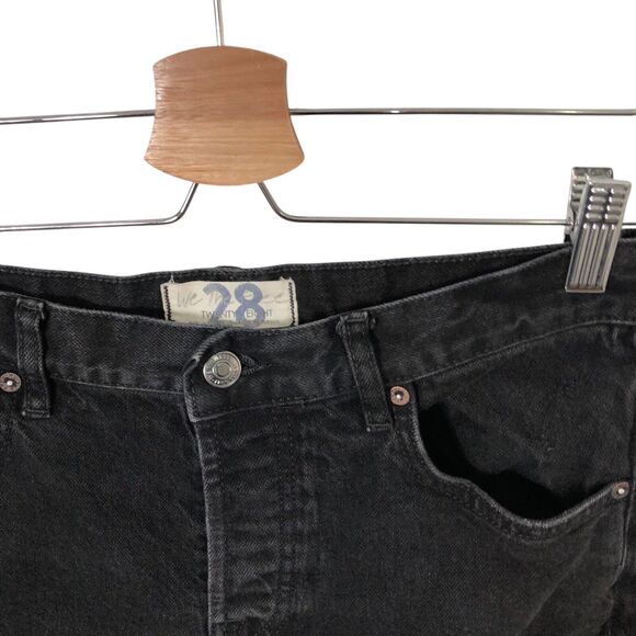 Free People We The Free 28 Bren Boyfriend Destroyed Jean Black Magic OB1311345 - Picture 6 of 12